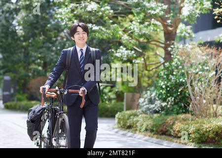 Young Japanese businessman portrait Stock Photo