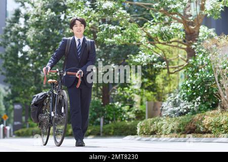 Young Japanese businessman portrait Stock Photo