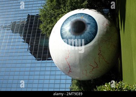 Giant Eyeball, Downtown Dallas Stock Photo