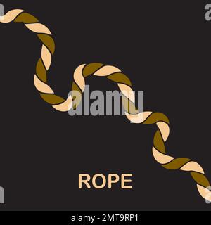 Rope logo background vector illustration design template Stock Vector