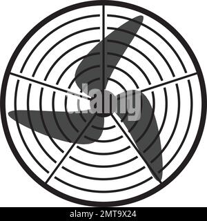 fan icon vector illustration template design Stock Vector