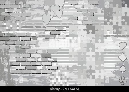 Abstract Grunge Gray Background - Illustration,  Abstract mosaic vector Stock Vector