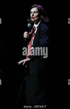 Comedian Paula Poundstone performs at the Carolina Theatre in Durham, NC. 20th January 2012. Stock Photo