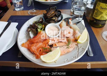Seafood platter - John Gollop Stock Photo