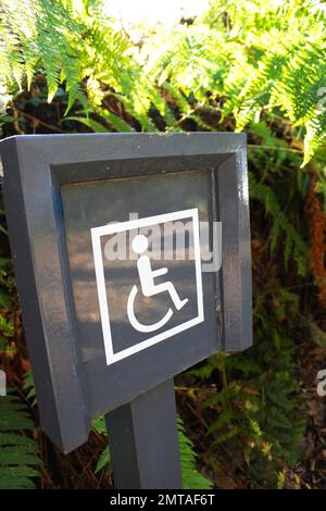 Small disabled sign - John Gollop Stock Photo