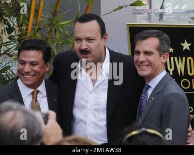 Latin singer Pepe Aguilar is honored with Star on the Hollywood Walk of Fame in Hollywood, CA. 26th July 2012. Stock Photo