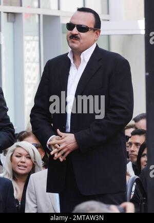 Latin singer Pepe Aguilar is honored with Star on the Hollywood Walk of Fame in Hollywood, CA. 26th July 2012.   . Stock Photo