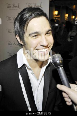 Pete Wentz celebrates his birthday with wife Ashlee Simpson at The Bank nightclub at The Bellagio. Wentz' 30th birthday bash was a huge party, complete with lots of friends, a cake complete with a photo of wife and son and lots of partying. Las Vegas, NV. 6/6/09. . Stock Photo
