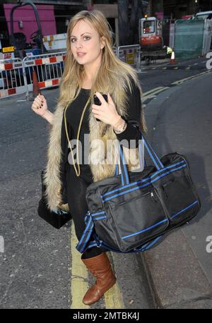 Tina O'Brien leaves the Picadilly Theatre after the First Family ...