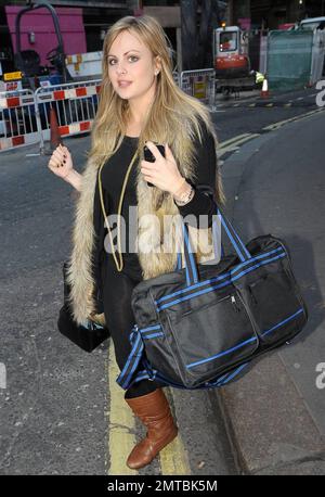 Tina O'Brien leaves the Picadilly Theatre after the First Family ...