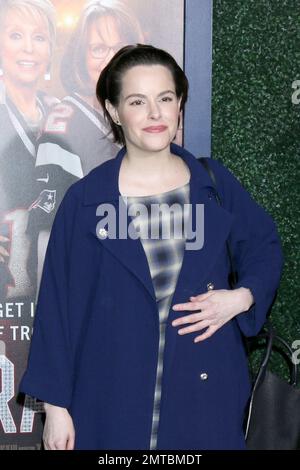 LOS ANGELES - JAN 31:  Emily Hampshire at the 80 for Brady Los Angeles Premiere at the Village Theater on January 31, 2023 in Westwood, CA Stock Photo