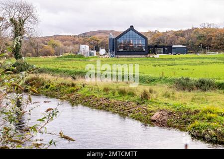 ARDARA, COUNTY DONEGAL , IRELAND - NOVEMBER 8 2022 : Ardara distillery is producing at the Wild Atlantic Way. Stock Photo