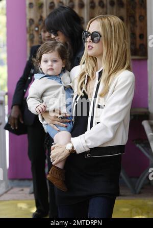 Rachel Zoe wearing flared jeans, out and about with her son Skyler in West  Hollywood Featuring: Rachel Zoe,Skyler Where: Los Angeles, CA, United  States When: 25 Sep 2013 Stock Photo - Alamy