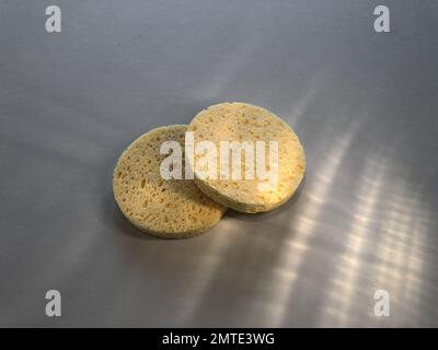 Makeup remover sponges with shadow and light effects Stock Photo