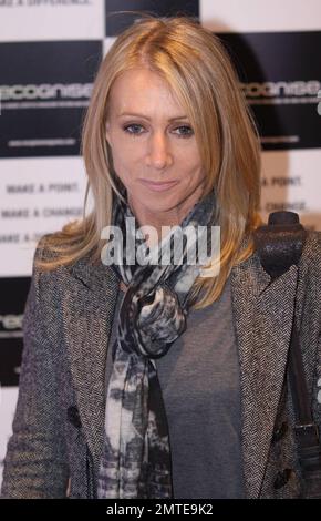 Clothing designer Karen Millen attends the RECOGNISE magazine launch party at the Swarovski Crystallized Lounge in the Mayfair district. London, UK. 04/13/10. Stock Photo