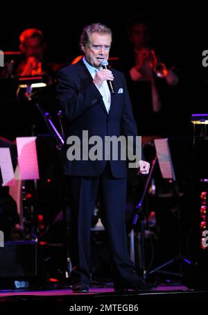 Regis Philbin perofrms live in concert at Hard Rock Live! in the Seminole Hard Rock Hotel and Casino in Hollywood, FL. 8th February 2012. Stock Photo