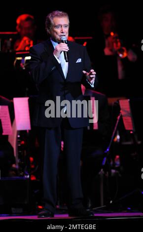 Regis Philbin perofrms live in concert at Hard Rock Live! in the Seminole Hard Rock Hotel and Casino in Hollywood, FL. 8th February 2012. Stock Photo