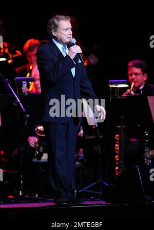 Regis Philbin perofrms live in concert at Hard Rock Live! in the Seminole Hard Rock Hotel and Casino in Hollywood, FL. 8th February 2012. Stock Photo