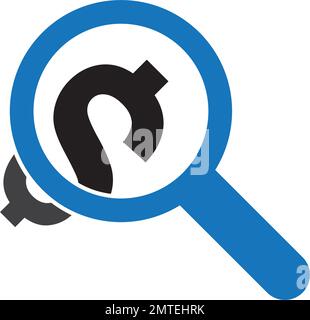 financial analysis icon vector illustration logo template Stock Vector