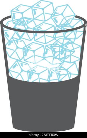 crystal ice cube icon vector illustration symbol design Stock Vector