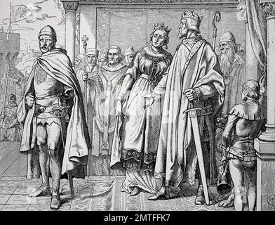 Conrad II, Conrad the Elder, 990 1039, historical illustration, 19th