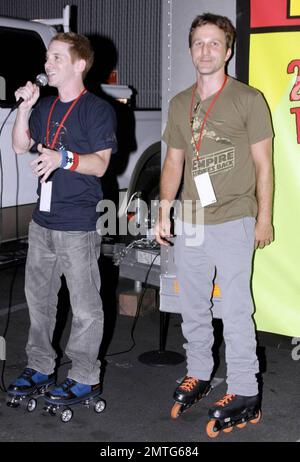 - Seth Green and Breckin Meyer attend the Robot Chicken Skate Party. The event is part of a nine-city tour celebrating the release of 'Robot Chicken: Star Wars Episode II' DVD. Los Angeles, CA. 8/1/09.  . Stock Photo