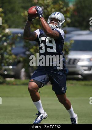 Dallas Cowboys outside linebacker Jaylon Smith (54) runs the field during  an NFL football team practice in Frisco, Texas, Wednesday, June 7, 2017.  (AP Photo/LM Otero Stock Photo - Alamy