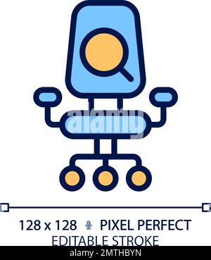 Headhunting pixel perfect RGB color icon Stock Vector Image & Art - Alamy