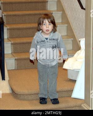 Russell Crowe, sons Charles Spencer Crowe, and Tennyson Spencer Crowe