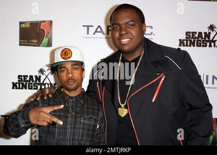 Rapper Mann and Sean Kingston attending MTV Presents Sean Kingston's ...