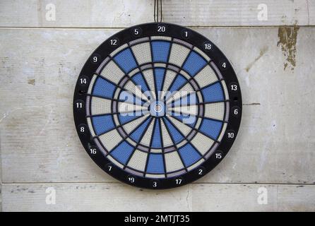 Detail of dart game, fun and competition Stock Photo