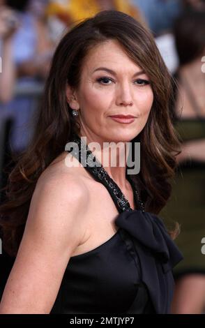45-year-old actress Diane Lane looks fabulous and half her age as she walks the red carpet in a little black dress at the world premiere of ÒSecretariatÓ held at the El Capitan Theatre.  'Secretariat' tells the story of Penny Chenery, owner of the 1973 Triple Crown-winning horse Secretariat. Los Angeles, CA. 09/30/10. Stock Photo