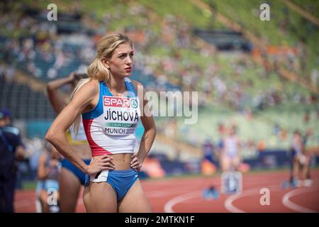 Nikoleta JÍCHOVÁ participating in the 400 meters hurdles of the