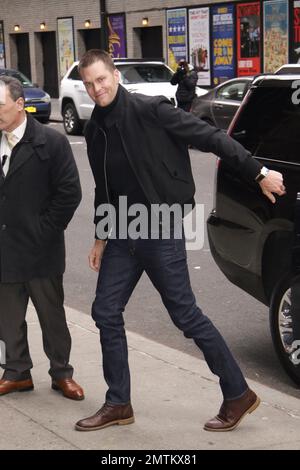 **FILE PHOTO** Tom Brady Announces Retirement. NEW YORK, NY - MARCH 12: Tom Brady arrives at The Late Show With Stephen Colbert on March 12, 2018 in New York City. Credit: Diego Corredor/MediaPunch Stock Photo