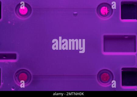 Old corroded silicone contact board Stock Photo
