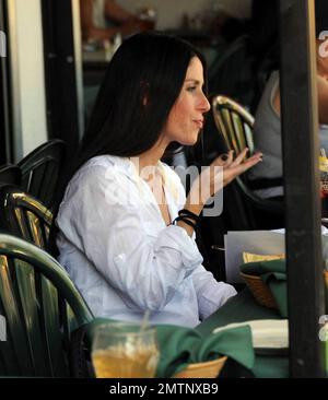 Exclusive!! Soleil Moon Frye has an animated lunch with pals on Larchmont Avenue. Soleil took to her blog earlier this week talking about her two children and a recent birthday party. 'Poet hosted JaggerÕs b-day and it was a big hit. Bubbles in the air, face painting, crafts and even a puppy petting zoo. There is nothing quite like the vision of kids running around on a candy high laughing while they chase after one another. Smiling little ones full of life and joy.Ó Los Angeles, Ca. 3/24/09 Stock Photo