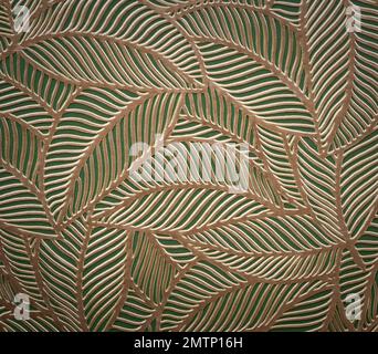 luxury golden leaves outline tropical plant monstera foliage on dark green background.concept idea for summertime,botanical decoration design. Stock Photo