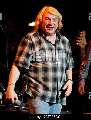 Lou Gramm performs during the first annual Sounding Off for a Cure concert benefiting the Voices Against Brain Cancer Foundation held at the Fillmore Miami Beach at the Jackie Gleason Theater in Miami Beach, FL. 4/14/11. Stock Photo