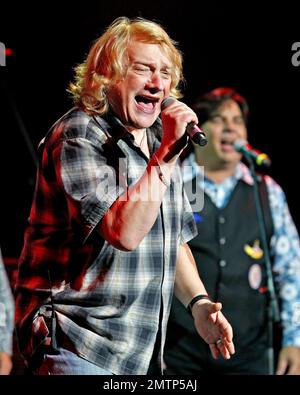 Lou Gramm performs during the first annual Sounding Off for a Cure concert benefiting the Voices Against Brain Cancer Foundation held at the Fillmore Miami Beach at the Jackie Gleason Theater in Miami Beach, FL. 4/14/11. Stock Photo