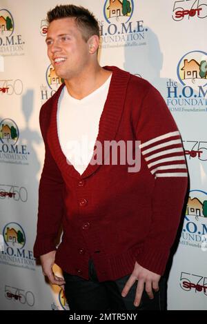 Michael 'Mike Mizanin (aka The Miz) arrives at H.O.M.E. Foundation's STIKS Celebrity Video Game Challenge held at Spot 5750. Los Angeles, CA. 01/11/11. Stock Photo