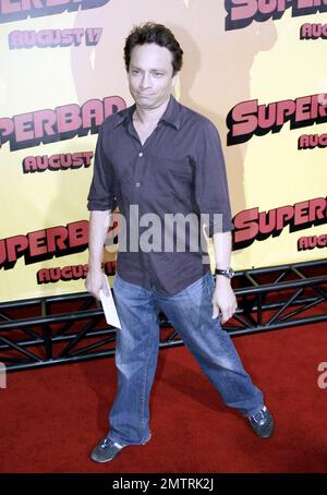 Chris Kattan attends the 'Superbad' premiere Hollywood, Calif. 8/13/07. Stock Photo