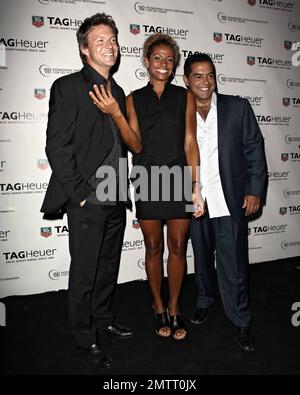 Matt Passmore, Michelle Hurd and Carlos Gomez TAG Heuer 150th Anniversary  and 'Odyssey Of Pioneers' tour at the Temple House Stock Photo - Alamy