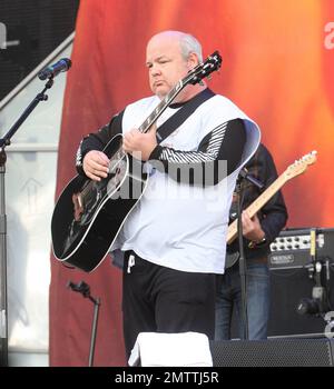 Jack Black and Kyle Gass of 'Tenacious D' perform live on the Jim Marshall main stage during day 2 of The Download Festival held at Donington Park in Castle Donington, UK. 9th June 2012. Stock Photo