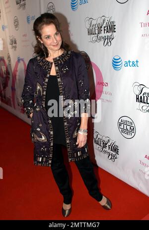 Debra Winger attends the Texas Film Hall of Fame Awards. At the show, presenters Dan Rather, Tess Harper and Luke Wilson honored ZZ Top and Morgan Fairchild. Debra Winger accepted an award for the film 'Urban Cowboy' and Mariska Hargitay accepted an award for her mother, Jayne Mansfield. Austin, TX. 3/8/08. Stock Photo