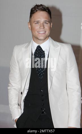 Olly Murs arrives at the BRIT Awards 2012 held at the 02 Arena. London, UK. 21st February 2012. Stock Photo
