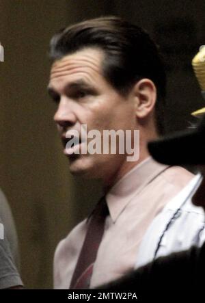 EXCLUSIVE!! Josh Brolin films scenes for the upcoming film "The