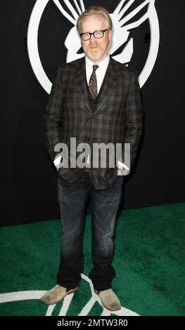 Adam Savage (of Mythbusters) at the Los Angeles premiere of 'The Green Hornet' at Grauman's Chinese Theatre in Hollywood, CA. 1/10/11. Stock Photo