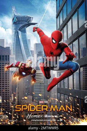 Spider-Man: Homecoming Year : 2017 USA Director : Jon Watts Spanish poster Stock Photo