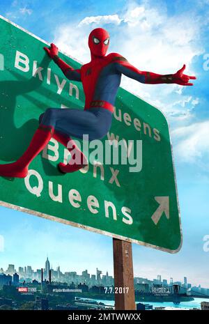 Spider-Man: Homecoming Year : 2017 USA Director : Jon Watts American poster Stock Photo