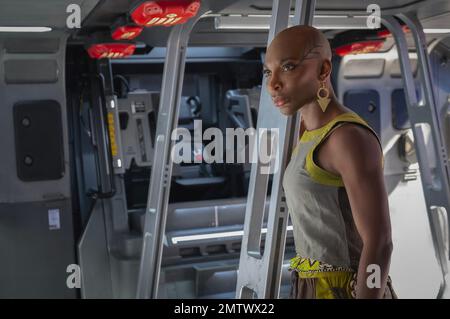 Black Panther: Wakanda Forever Year : 2022 USA Director : Ryan Coogler Michaela Coel Stock Photo